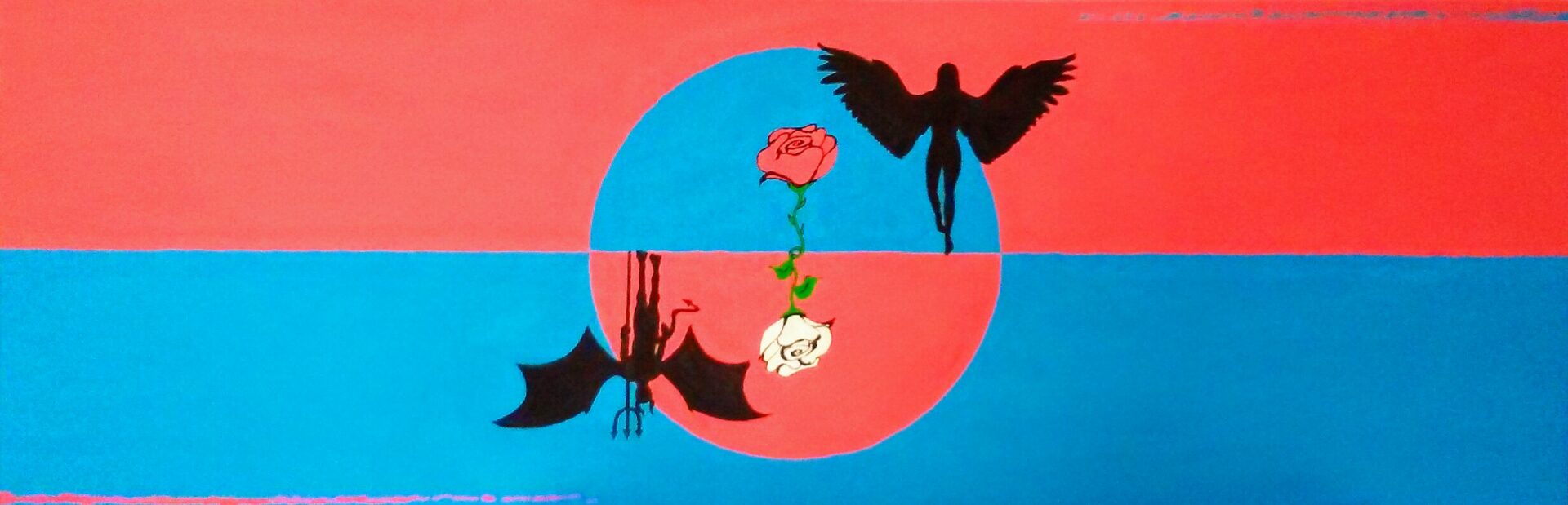 Battle of Good and Evil painting by Tamassia Martins